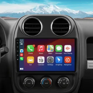 Jeep Compass 2009-2015 -autoradio langattomalla Apple CarPlaylla, Android Autolla ja GPS-navigoinnilla, 10.1” kosketusnäyttö