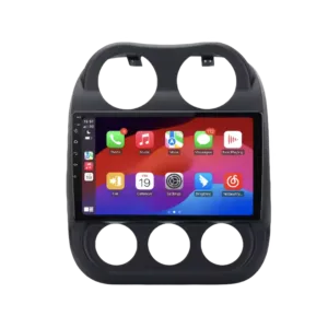 Jeep Compass 2009-2015 -autoradio langattomalla Apple CarPlaylla, Android Autolla ja GPS-navigoinnilla, 10.1” kosketusnäyttö