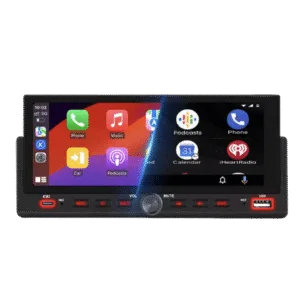 1DIN-kosketusnäyttö - 6.86" autoradio, Apple CarPlay ja Android Auto