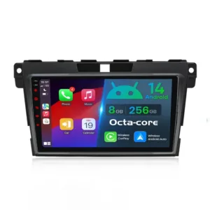 10″ CarPlay/Android Auto -autoradio Mazda CX-7:lle (2008–2015) – Langaton, DSP & Plug-and-Play