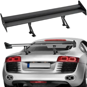 GT Wing -autospoileri 135 cm – yleismallinen mattamusta double deck -takaspoileri sedanille ja coupélle