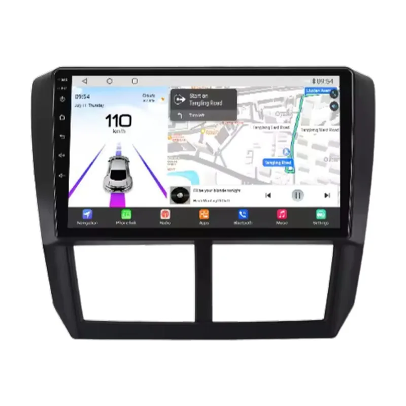 Subaru Forester/Impreza 2007-2013 -autoradio CarPlaylla CarPlay-autoradio Subaru Forester/Impreza 2007-2013 -malleihin