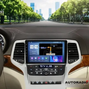 Jeep Grand Cherokee 2010-2013 -autoradio 10.33” IPS-kosketusnäytöllä, langattomalla Apple CarPlaylla, Android Autolla, 8-ytimisellä prosessorilla ja 6GB RAM